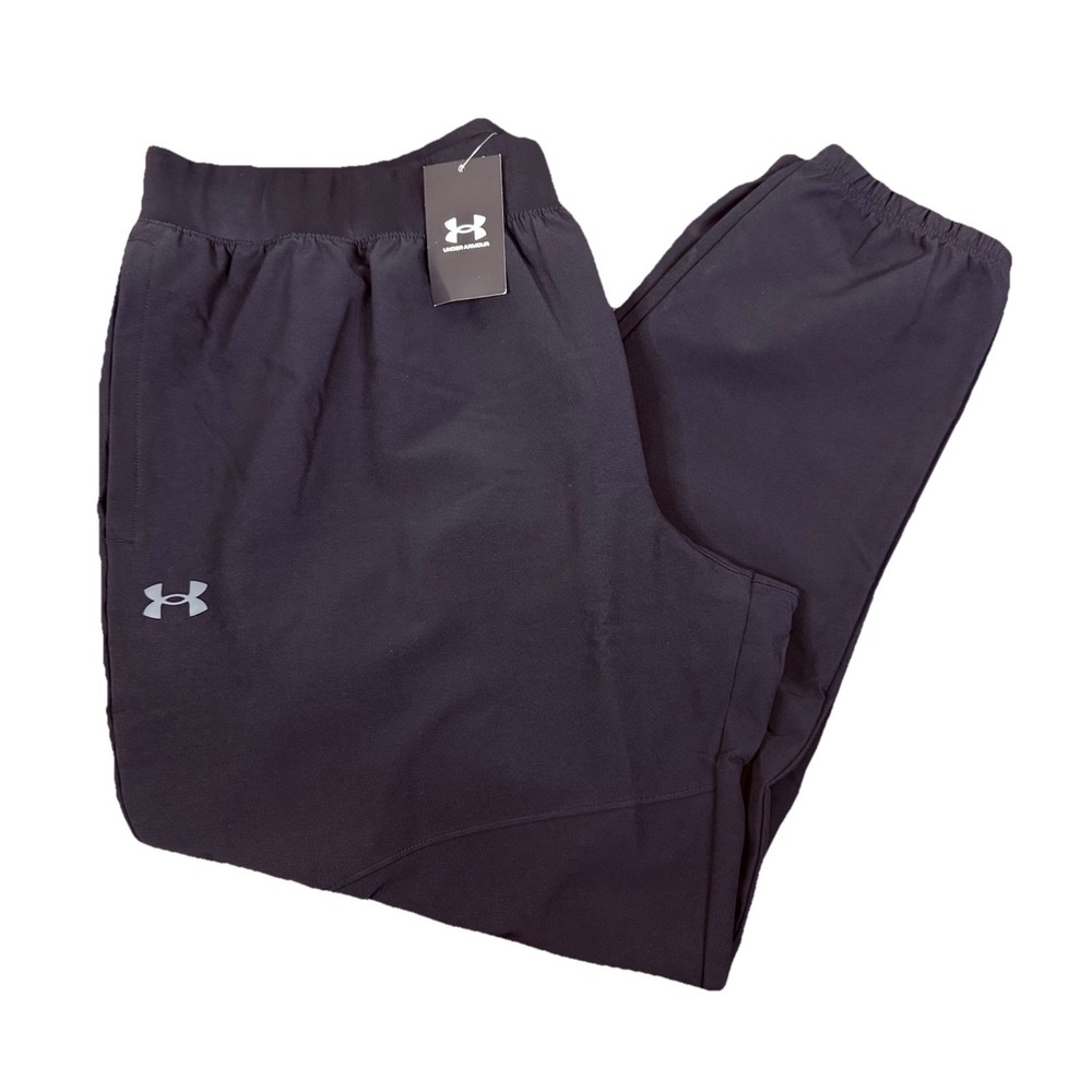 Under Armour UA Stretch Woven CW Joggers Men's 3XL Black 1379683-001‎ NWT Fitted